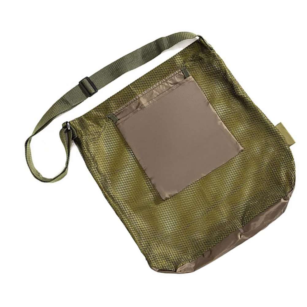 Bags Mesh Foraging Bag Waist Bags Berry Collecting Easy To Carry Foldable Mesh Fabric Multi-purpose For Outdoor