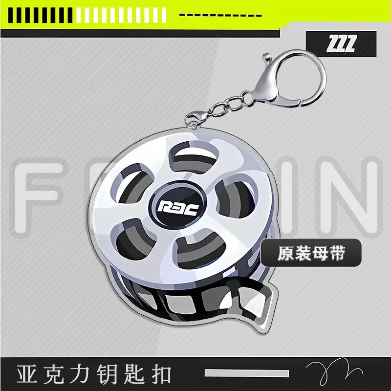 New Zenless Zone Zero pixel Keychain  Hoshimi Miyabi Von Lycaon Nicole Cartoon Anime Pendant Key Ring Jewelry Badge Gift