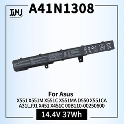 Battery for Asus X551 X551M A31N1319 X551C A41N1308 X551MA D550 X551CA A31LJ91 X451 X451C 00B110-00250600 0B110-00250100