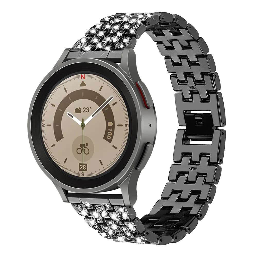 20mm 22mm Band for Samsung Galaxy Watch 4/5/6/pro/classic 43mm 47mm 45mm Metal Diamond bracelet correa HUAWEI GT 2e 3 pro strap