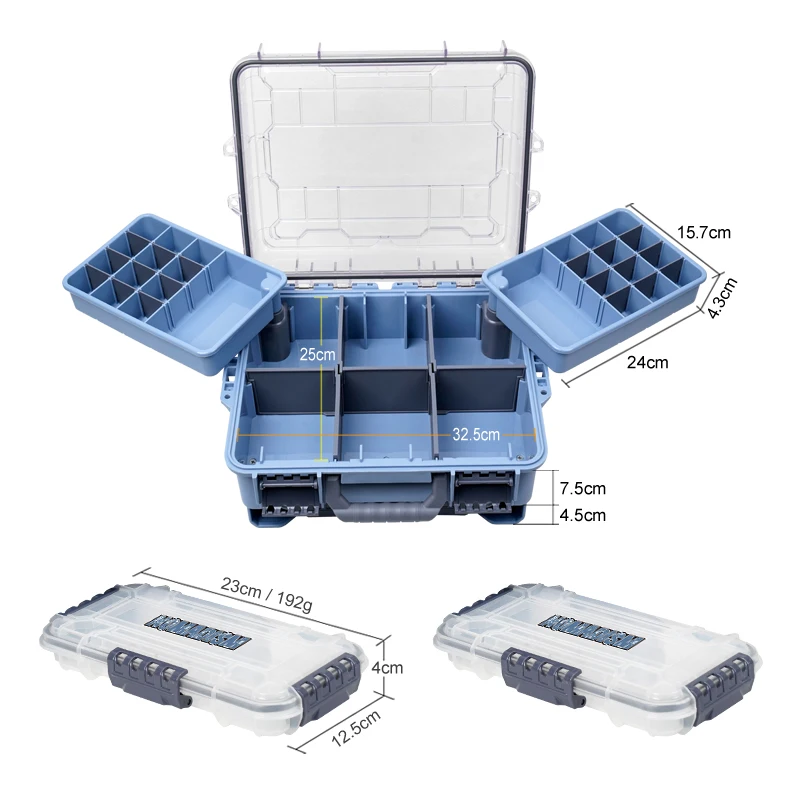 New Fishing Large Tackle Box Multi-function Plastic Storage Organizer for Wobblers Suitcase Tool Carp Case Accessories Container