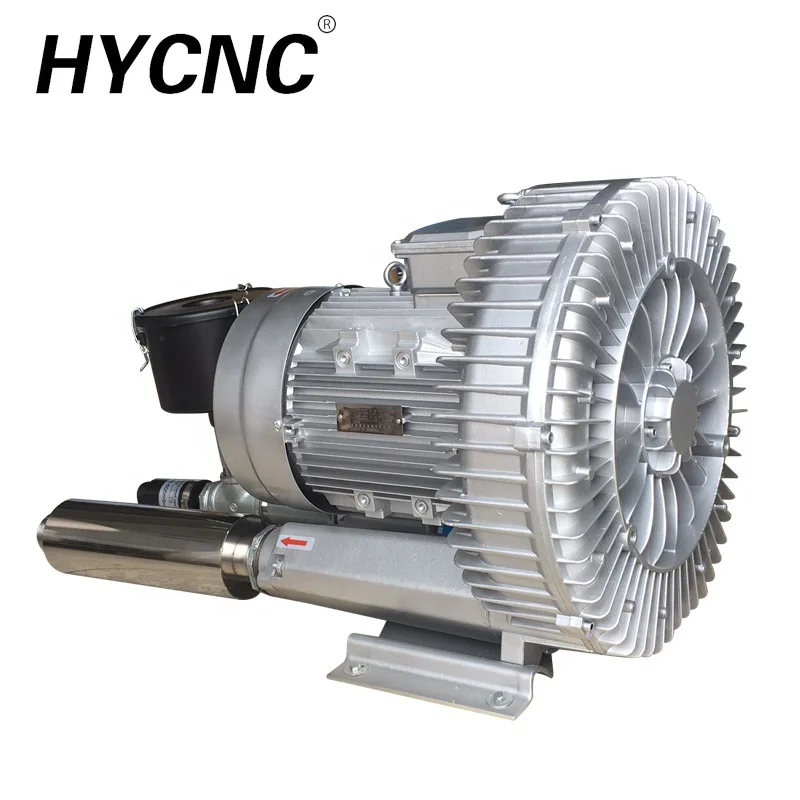 5.5kw 3 Phase 380v 10hp Industrial Air Vacuum Pump Cnc Table Hold Down Wooden Router High Pressure Blower for Run Machine