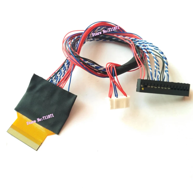 40Pin FFC FPC B101EAN01.4 Lcd Screen Cable Line 0.5 Pitch 40Pin FPC FFC to 2.0 Pitch LVDS 1ch 8bit B101EAN01.4 screen Wire Cord