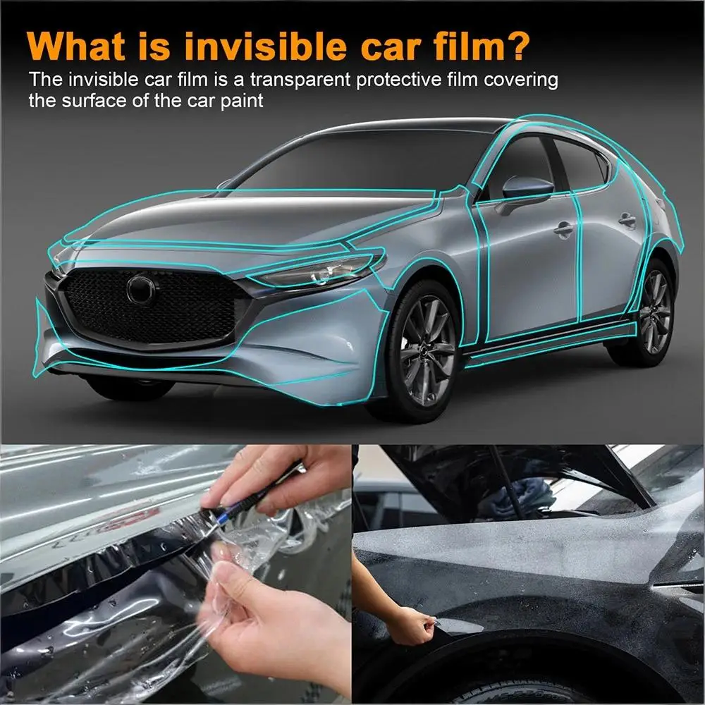 For Mazda 3 Hatchback 2019-2026 TPU Bumper Hood Pre-cut PPF Clear Paint Protective Film Custom Anti Scratch Self Healing Shield