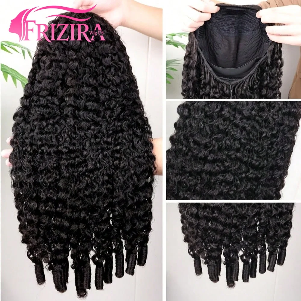 

Парик-полупарик Burmese Curly 3-в-1 с гибкой фиксацией и шнурком, естественная линия роста волос, бесшовный, без клея, из натуральных человеческих волос