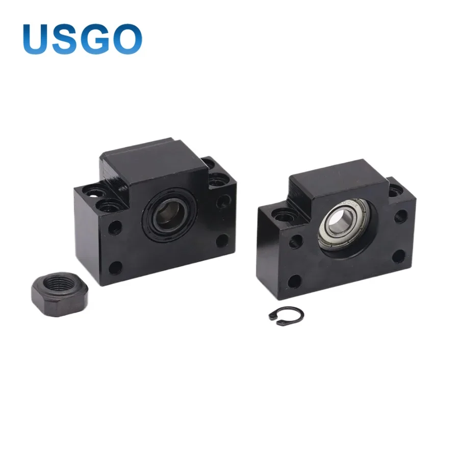 USGO BK12 BF12 Ball Screw End Support Bearing Block Set for SFU1605 SFU1604 SFU1610 CNC Router Laser Machine Spare Parts