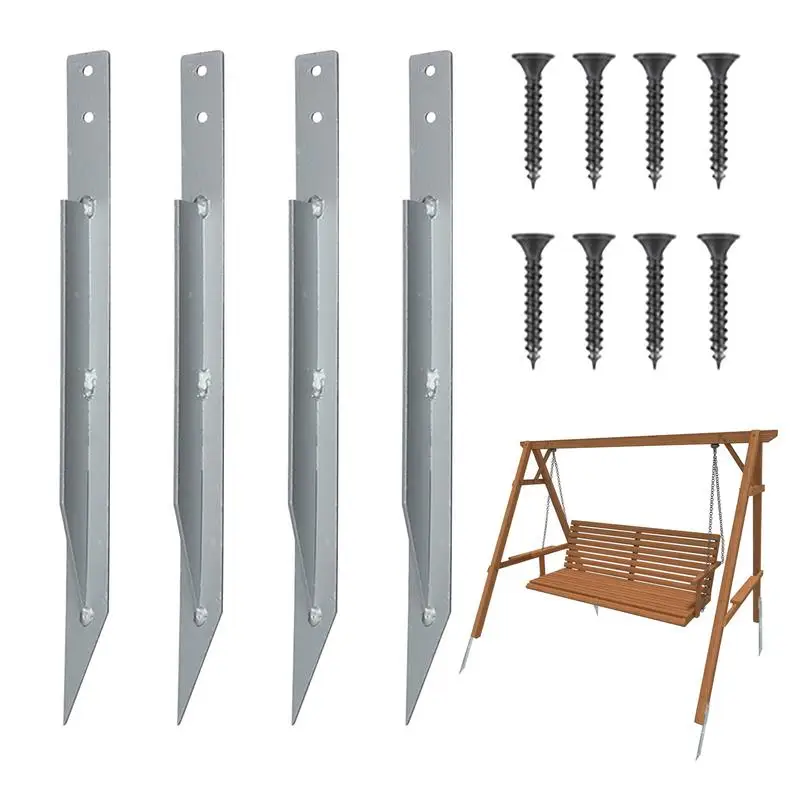 

Trampoline Anchors Kit Earth Anchors Trampoline Stakes Heavy Duty Tents Nails Accessories For Arch Playhouse Play Tower