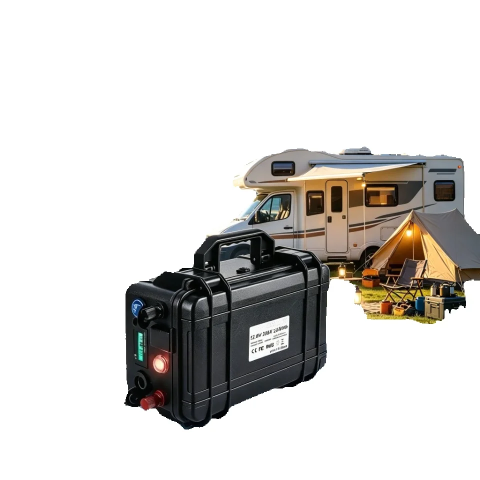 2026 12V 200Ah Lifepo4 Batteriepack Lithium-Eisenphosphat Wasserdichte Zellen für Golfcart, Wohnmobil, Solarenergiespeicher, Wechselrichter, Bootsmotor