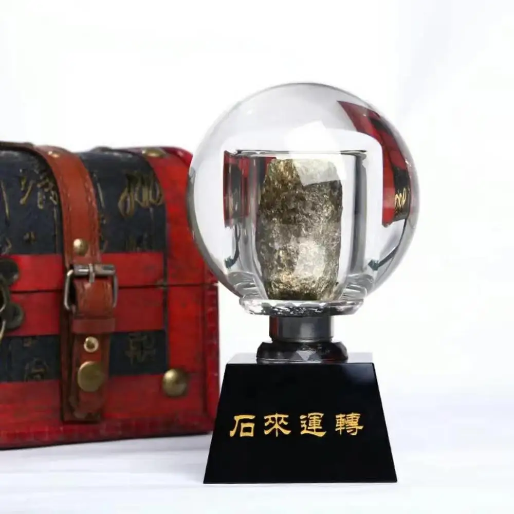Geomantic master tool efficacious Exorcise evil spirits Superpower good luck stone FENG SHUI Talisman Crystal ball statue