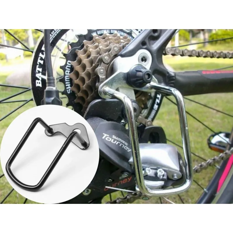 Adjustable Metal Mountain Bike Derailleur Protector Gear Chain Stay Guard Protector Outdoor Antifall Bicycle Cycling Accessories