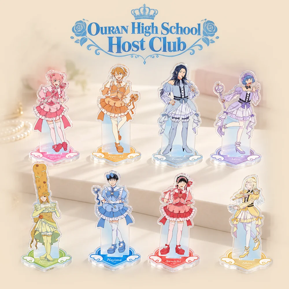 Ouran High School Host Club 15cm Magical Girl Outfit Characters Acrylic Stand Keychain Anime Desktop Decor Fans Collectible Gift