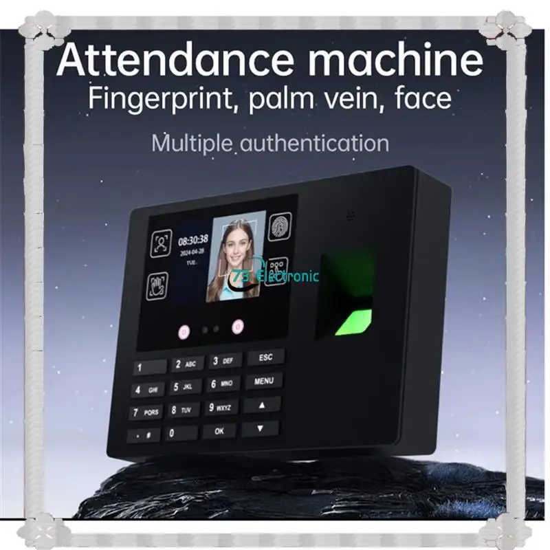 24-Hour Delivery Multi-Function Attendance System Fingerprint Facial Recognition Password Three-In-One Machine - Image 4