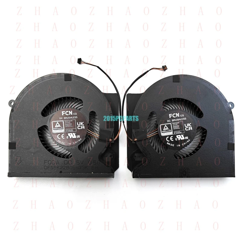 L+ for Razer Blade 16 RZ09-0483REH3-R3U1 RZ09-0483TEH3 RZ09-0483UWJ4-R3W1 CPU GPU Fans