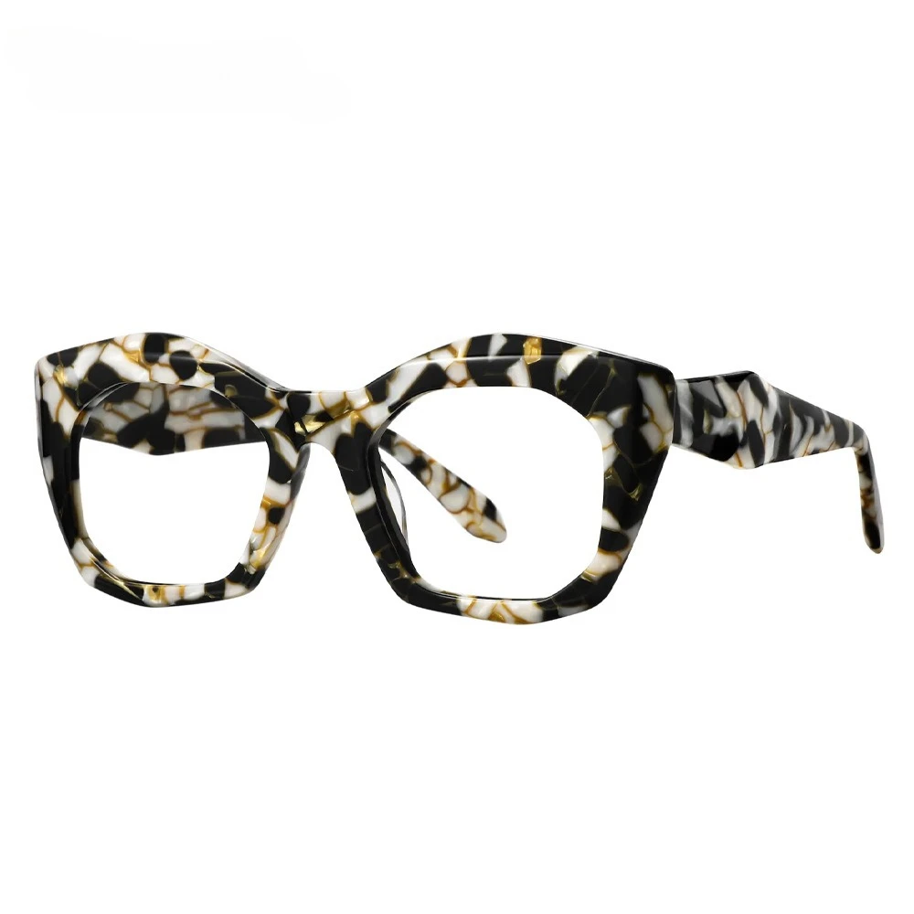 

Retro Leopard Print Tortoiseshell Acetate Glasses Frame Women Anti-blue Light Reading Eyeglasses Presbyopia Hyperopia Eyewear