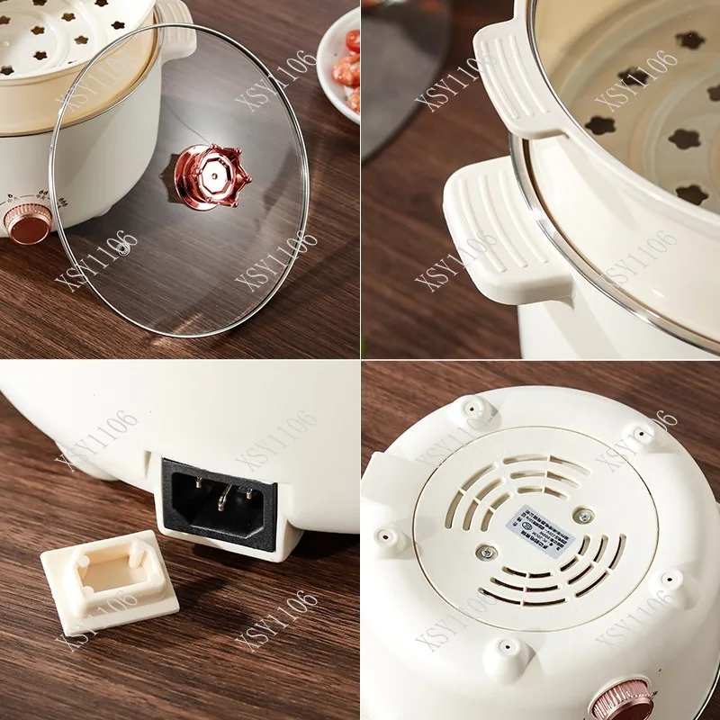 

304 Stainless Steel Electric Cooking Pot Multifunctional Food Grade Hot Pot for Instant Noodles