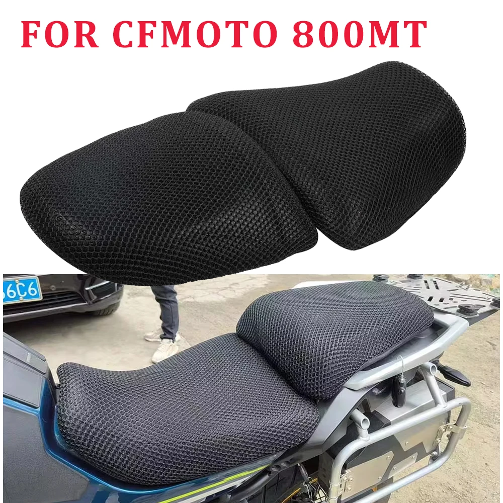 Motorcycle Anti-Slip Mesh Fabric Breathable Seat Cushion Cover Protector Insulation For CFMOTO CF 800MT MT800 800 MT 2023 2024