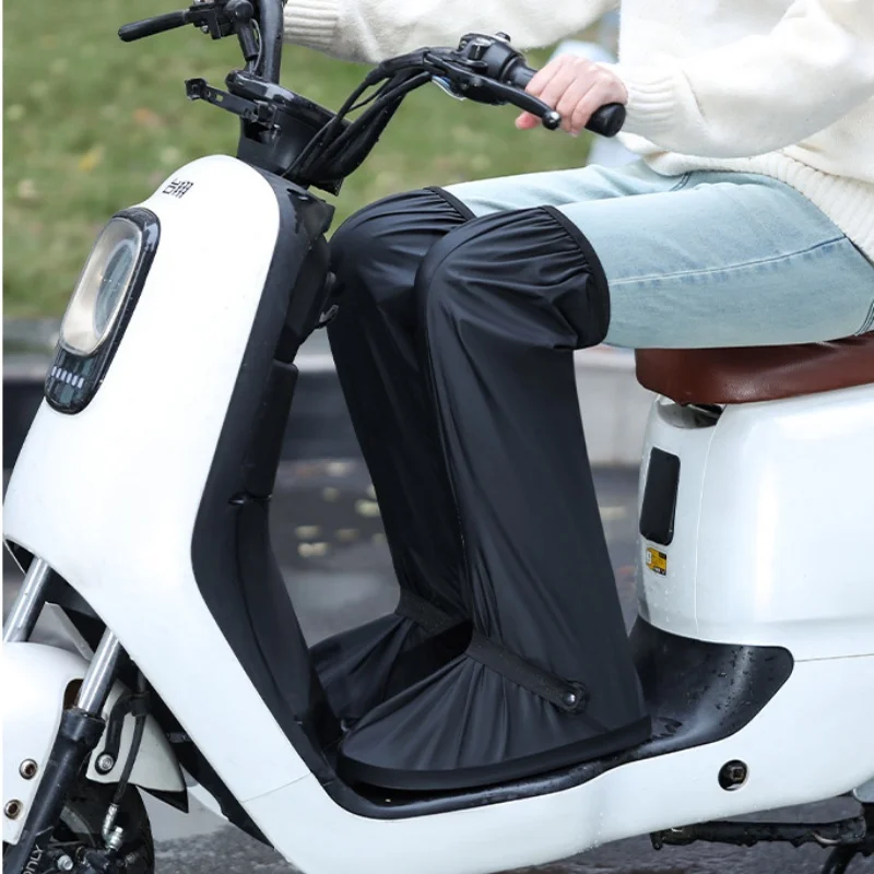 فوق الركبة 60 سنتيمتر عالية أنبوب قابلة لإعادة الاستخدام مقاوم للماء الجرموق السراويل غطاء أحذية الدراجات عدم الانزلاق التمهيد يغطي المطر أحذية ثلج حامي