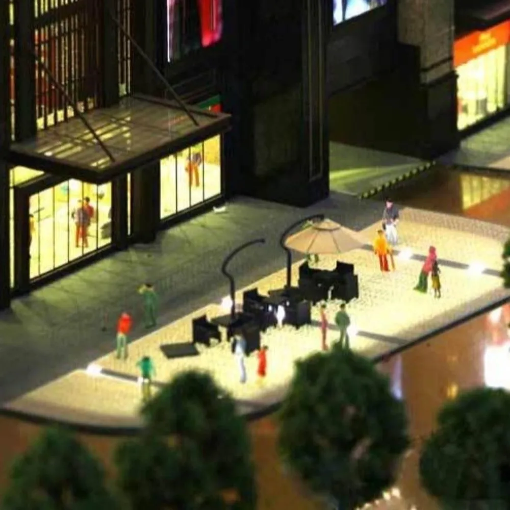 20pcs Set 1:87 Scale DIY Handmade Sand Table Model Assorted Poses Mixed Color Colored Figurine Crafts Standing People