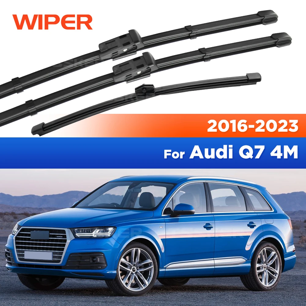

Front & Rear Wiper For Audi Q7 4M 2016-2023 2017 2018 2019 2020 Wiper Blades Windshield Windscreen Window Brushes 26"+20"+16"