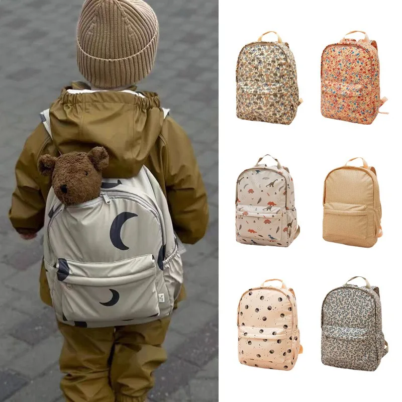 Children Backpacks Primary Schoolbag Toddler Boys Girls Kindergarten Backpack Vintage Style School Bags Baby Travel Bag