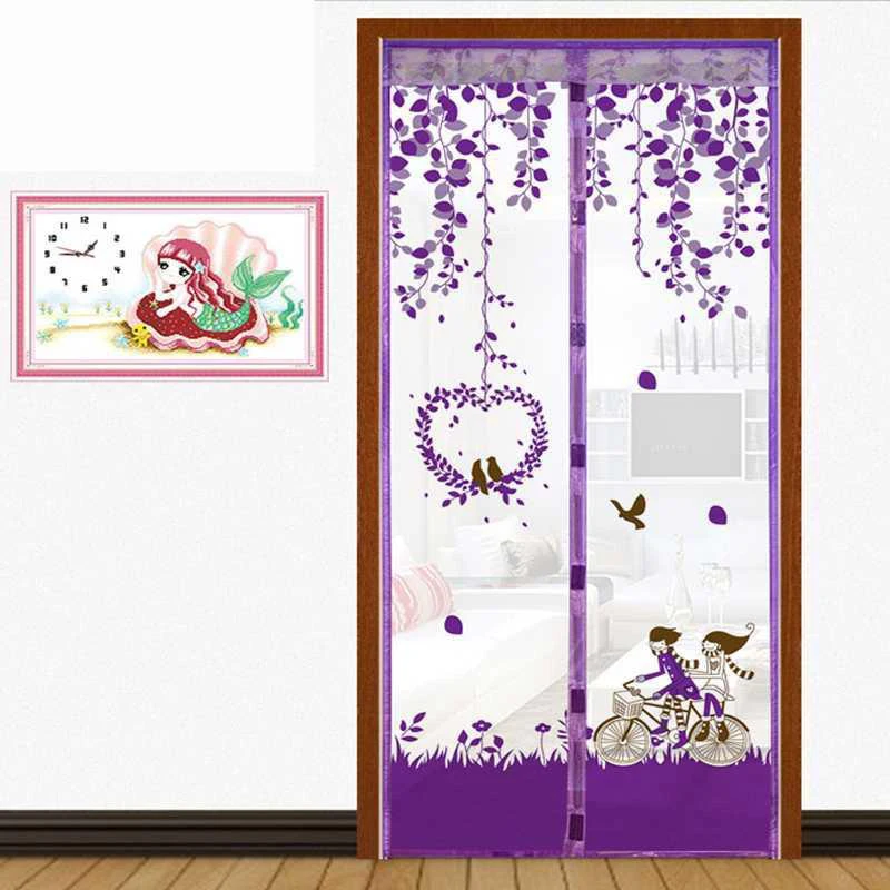 

Magnetic Curtains Door Screen Mosquito Net On The Door Summer Household Anti-Mosquit Magnets Insect Screen 90x210cm/100x210cm