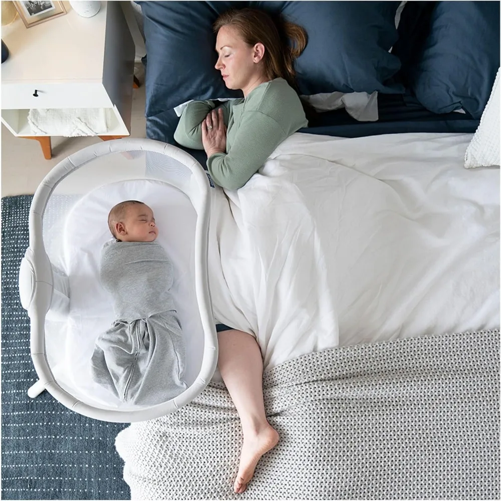 BassiNest Swivel Sleeper 3.0, Moisés para bebé, Gris