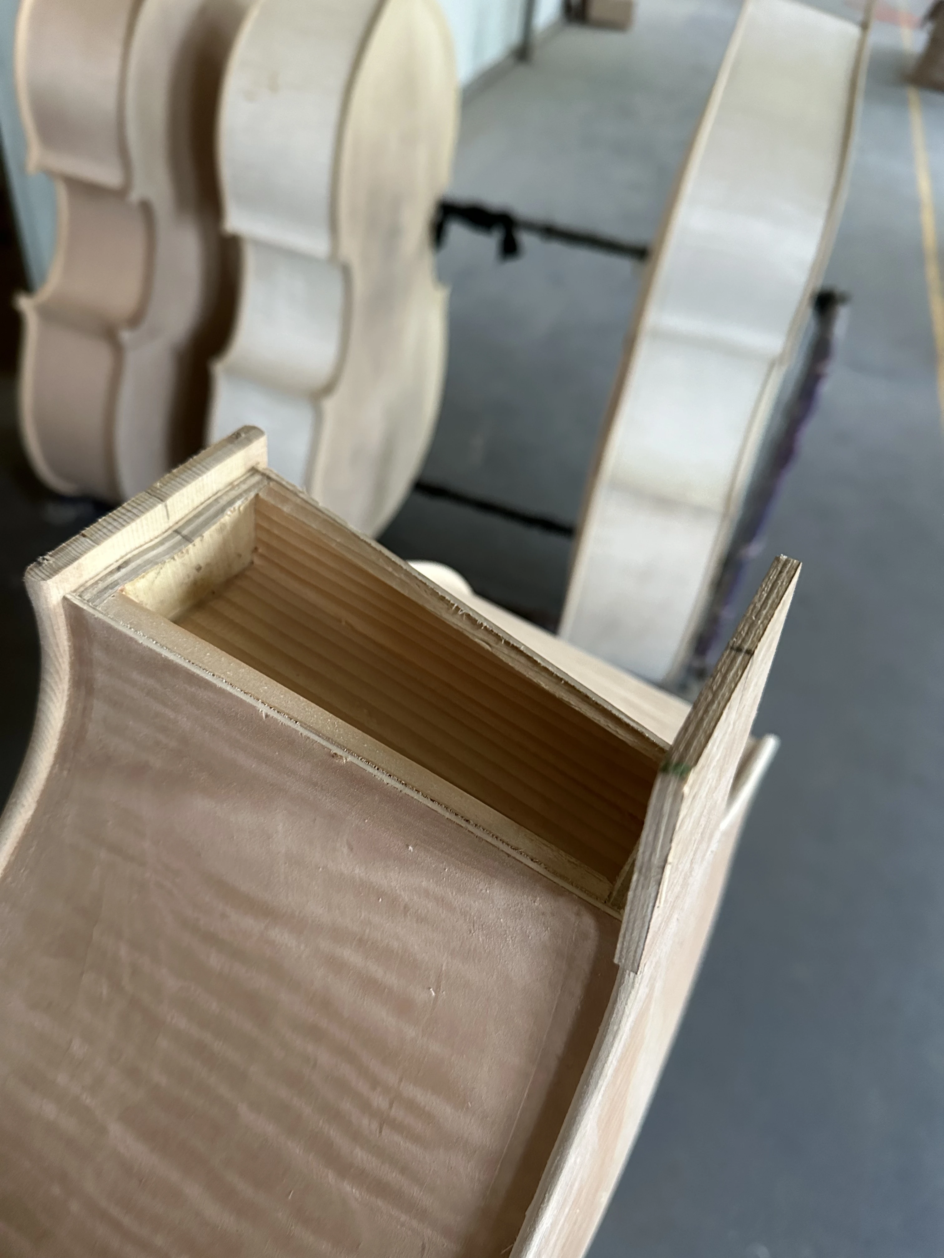 Customized Wooden Bass for DIY, European Bass, White and Unfinished Bass, 3/4 Plywood