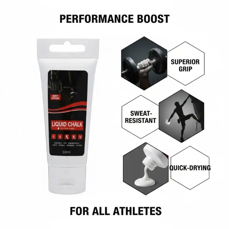 

652F Удобный жидкий магниевый порошок для контроля потоотделения и улучшения сцепления при тяжелых упражнениях по скалолазанию,