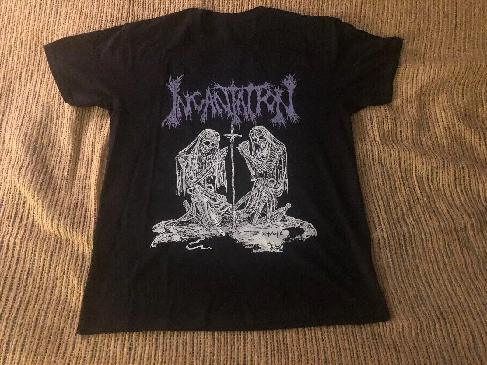 Incantation T Shirt Xl Morbid Angel Cannibal Corpse Obituary Cryptopsy