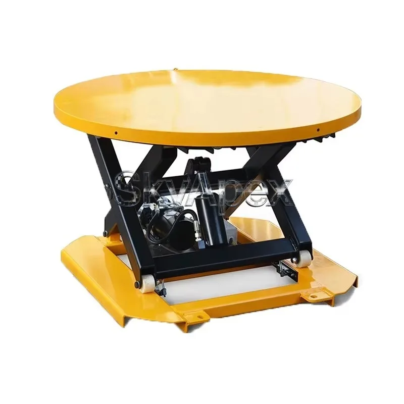 360° Rotating Electric Hydraulic Lift Stage Round Table Lifting Platform Turntable Lift for Performance Exhibition Stage Use