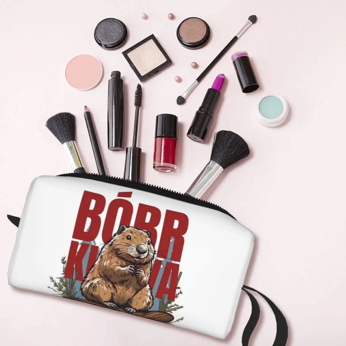 Bbr Ku & A-Bober, Bbr, Bever Etuis Grote Opbergzakken Pen Pen Doos Potlood Zakje Voor Jongens Meisjes Briefpapier Make-Up Tas