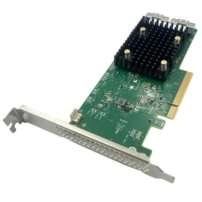 This Array Card Has SAS/SATA Interface 8GB Cache 16 Internal Ports Broadcom 3816iMR Chip NVME RAID 0/1/10 Controller BROADCOM
