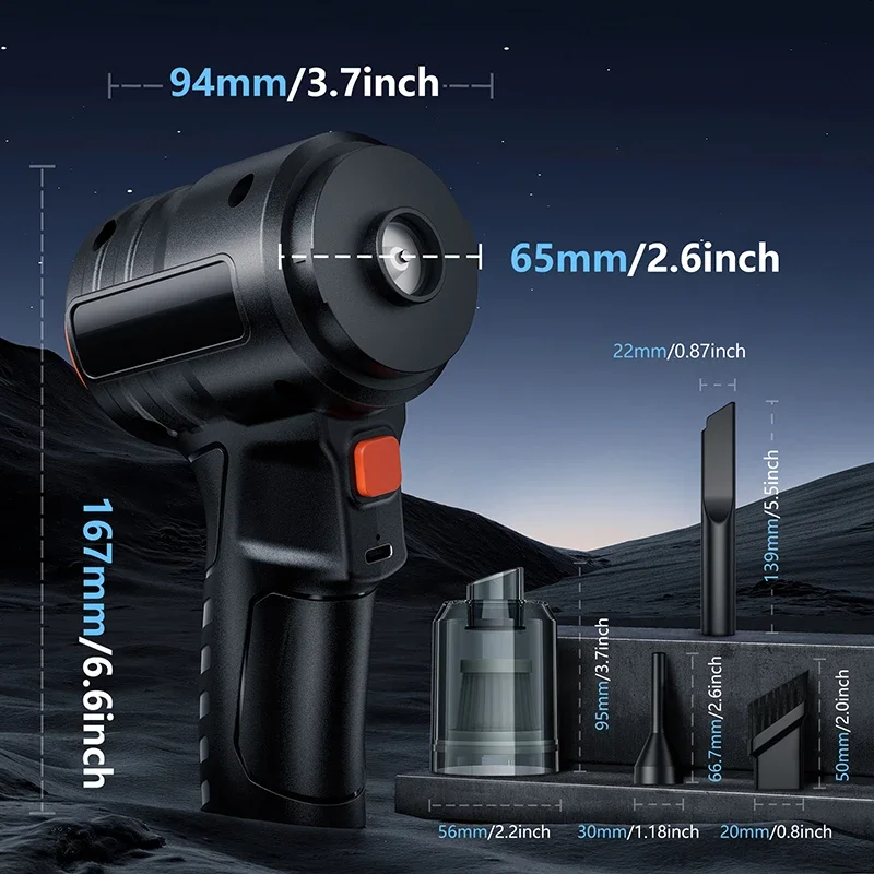 Vacuum Cleaner Wireless USB Charging 998000PA Strong Suction Portable Powerful Air Cleaning Machine For Home Appliances