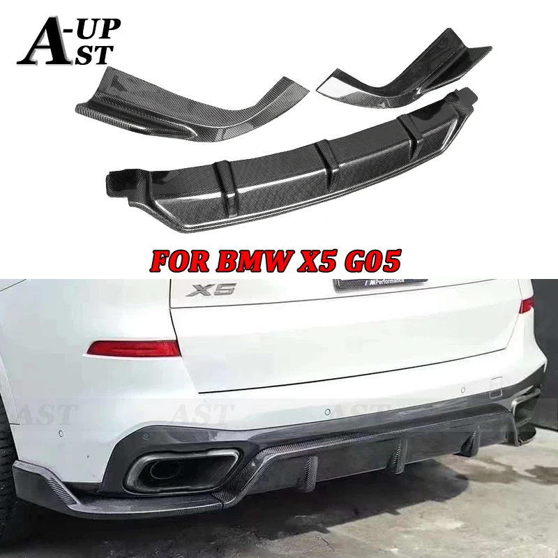 For BMW G05 X5 Back Lip Carbon Fiber Rear Bumper Diffuser Rear Lip Splitter Upgrade body kit Car Accessories