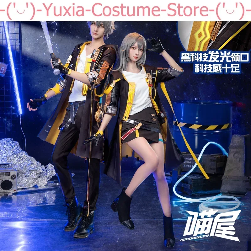 Honkai: Star Rail Trailblazer Stelle/Caelus Game Suit Gorgeous Cosplay Costume Halloween Party Role Play Outfit