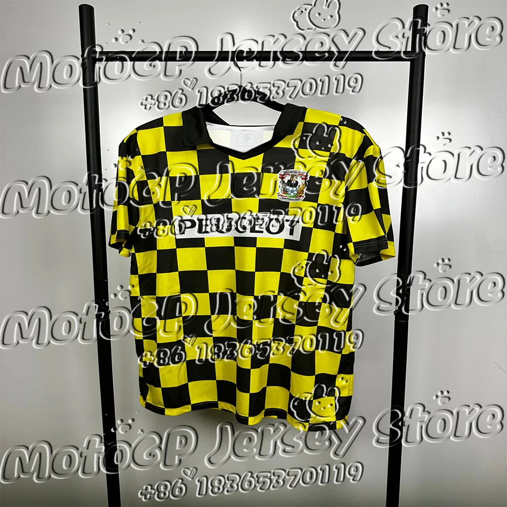 

Moto New Arrivals Men's POLO Shirt English Clubs Coventry City Football Shirt 1996/1997 Retro Vintage Peugeot Jersey England