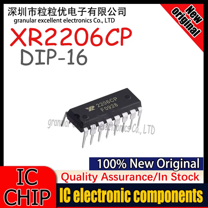 

5-10/PCS 100% New Original XR2206CP 2206CP DIP16 Frequency synthesizer function generator In Stock IC Chipset
