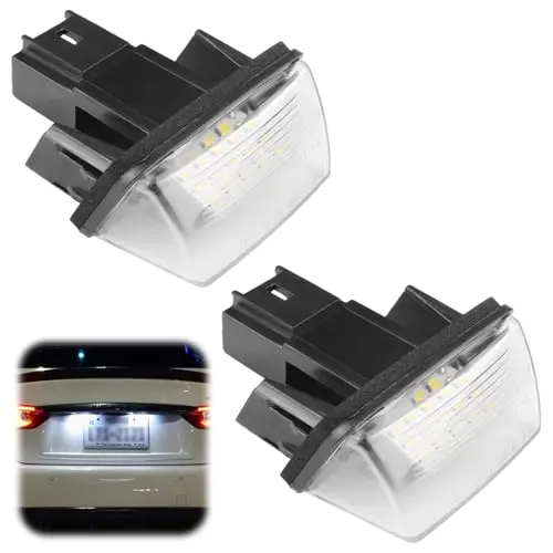 

License Plate Bulb White LED Plate Light Plug-and-play Connector Wide Model Compatibility For Car License Plate