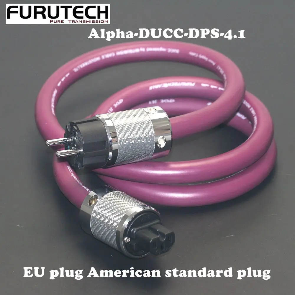 

Furutech Alpha-DUCC-DPS 4.1 Power Cable EU US Plug HiFi Audiophile Power Cord For Amplifier CD Player