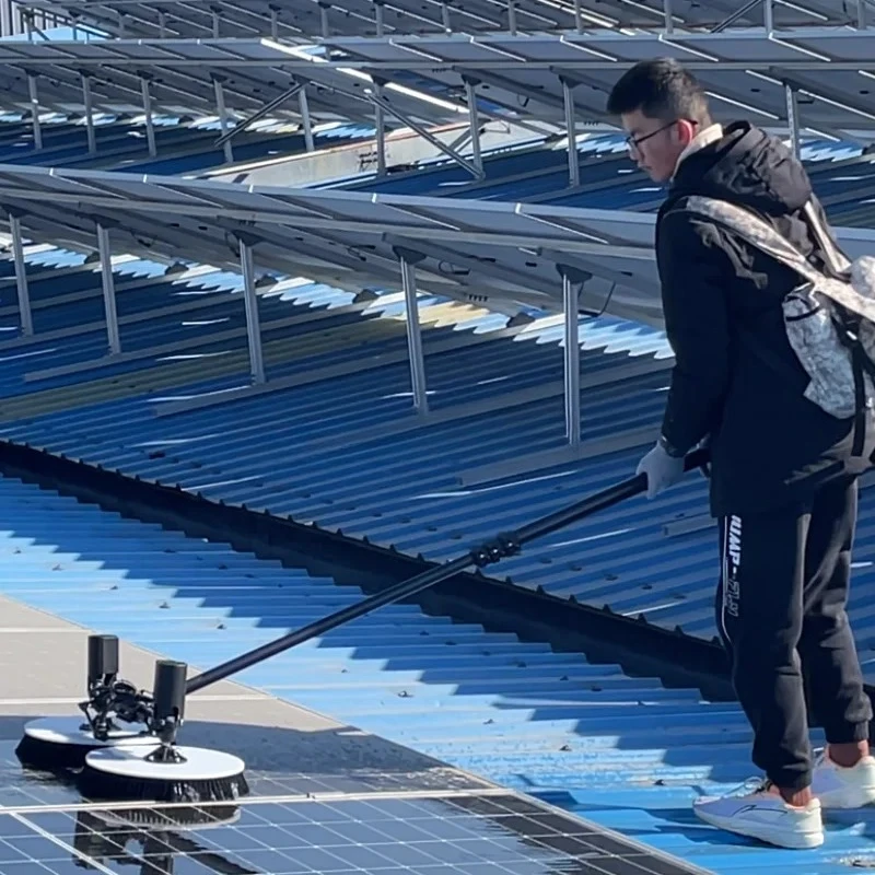 Solar Panel Cleaning Solar Panel Cleaning Machine Solar Brush High Efficiency PV Cleaner