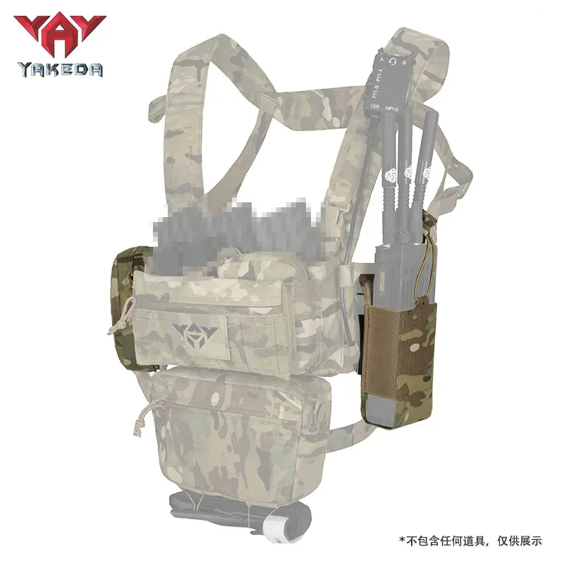 YAKEDA tactical chest equipment, 5.56/7.62 magazine pocket holder, pistol bag, wing bag, Molle Dangler bag