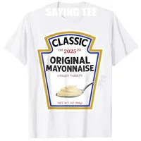 Mayonesa condimento DIY disfraz de Halloween grupo a juego camiseta Humor divertido fiesta de Halloween ropa de equipo moda regalo novedoso