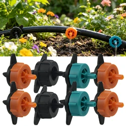 50PCS 2L 4L 8L Pressure Compensating Emitter Self-cleaning Durable Drip Irrigation Water Regulator Pipe 4/7MM 16 PE Hose Dripper