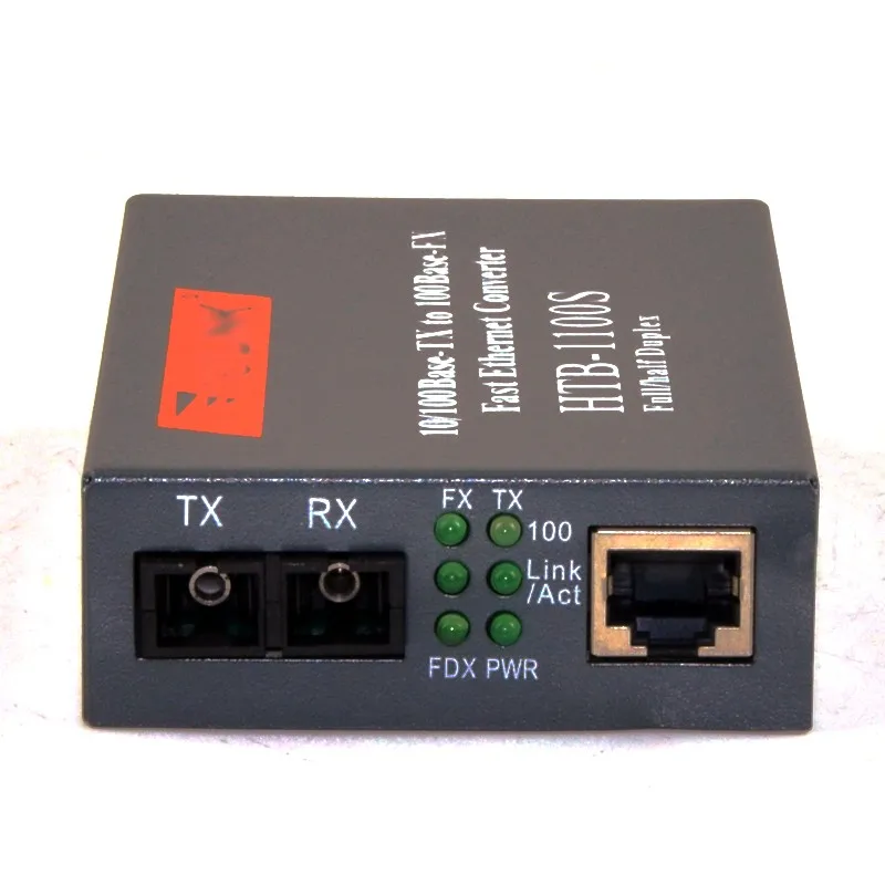 Netlink-HTB-1100S-20km SC Singlemode Duplex Fiber Media Converter, Optical Transciver, 10 m, 100m