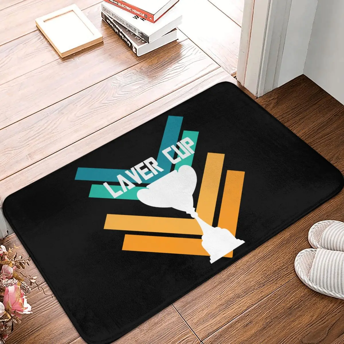 Trophy Logo Bedroom Mat Tennis Laver Cup Championships Doormat Kitchen Carpet Balcony Rug Home Decoration