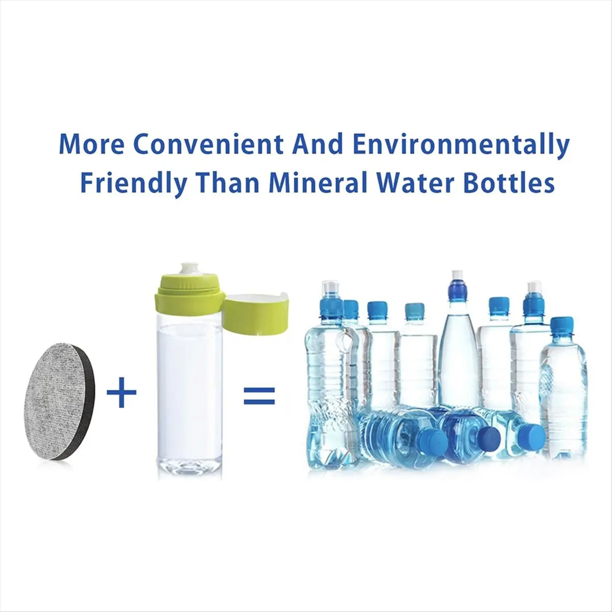 A25I 4pcs MicroDisc Water Filter Discs for Fill and Go Water Filter Bottles Carafes