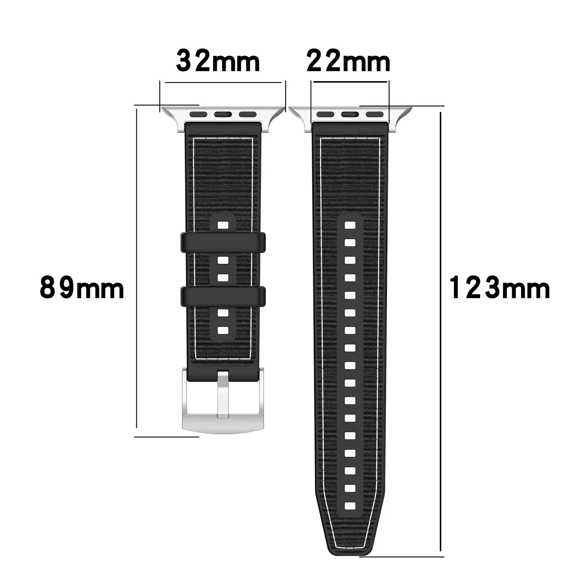 Pulseira trançada de silicone + nylon para apple watch ultra 2 49mm 10 42mm 46mm 9 8 7 45mm 41mm pulseira iwatch 6 5 4 se 44mm 40mm