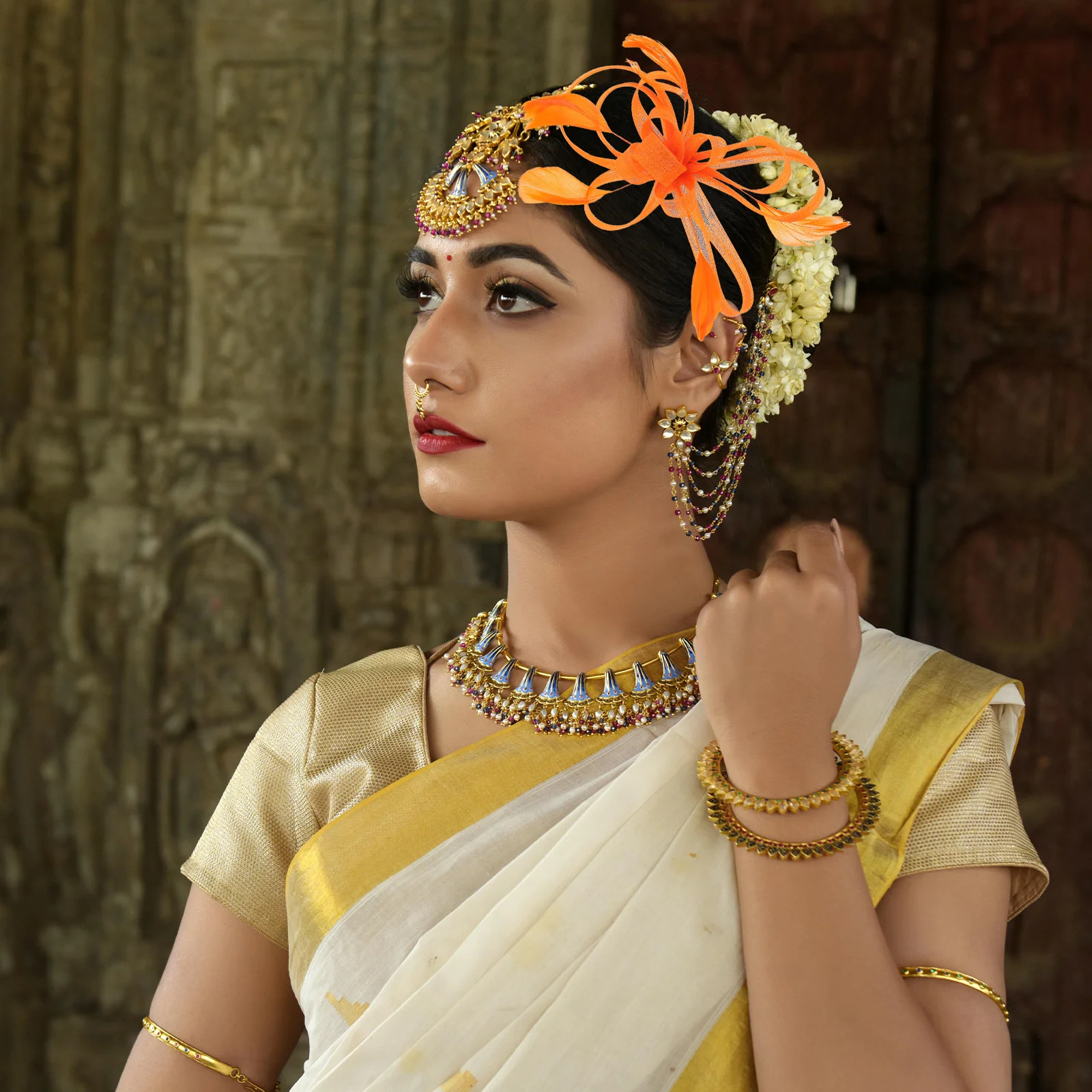 مشبك شعر شبكي أنيق لحفلات الزفاف وحفلات الزفاف والمناسبات الخاصة للسيدات مشبك شعر فاسيناتور لتصفيفة الشعر #3