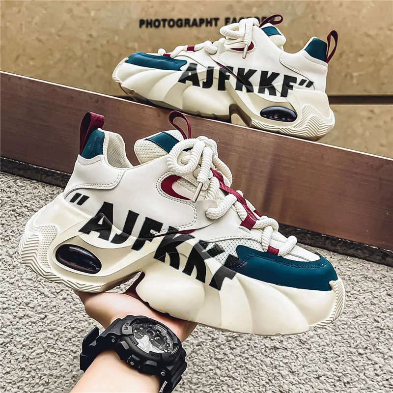 

Men's Casual Sports Shoes Soft Soles Non-slip Thick Soles Increase Running Shoes Vulcanized Shoes Large Size Canvas Breathable