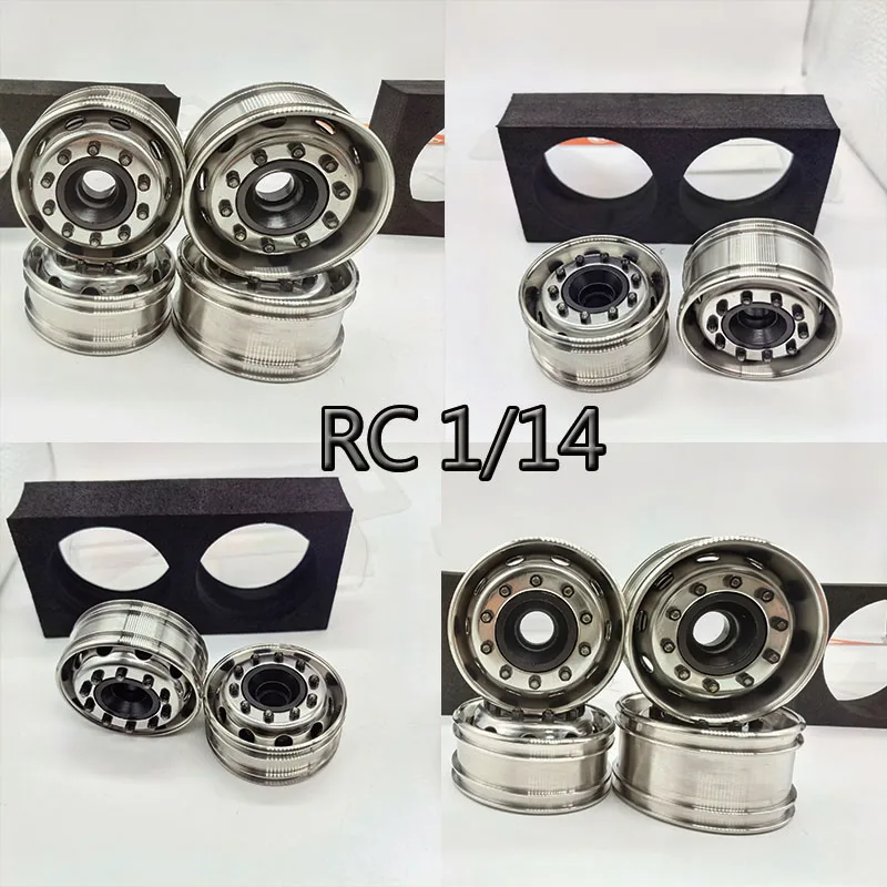 Scaleclub G-FKJ-1 1/14 RC Truck Universal Front Wide & Narrow Wheel Hub for Tamiya RC Tractor Truck Upgrade Parts